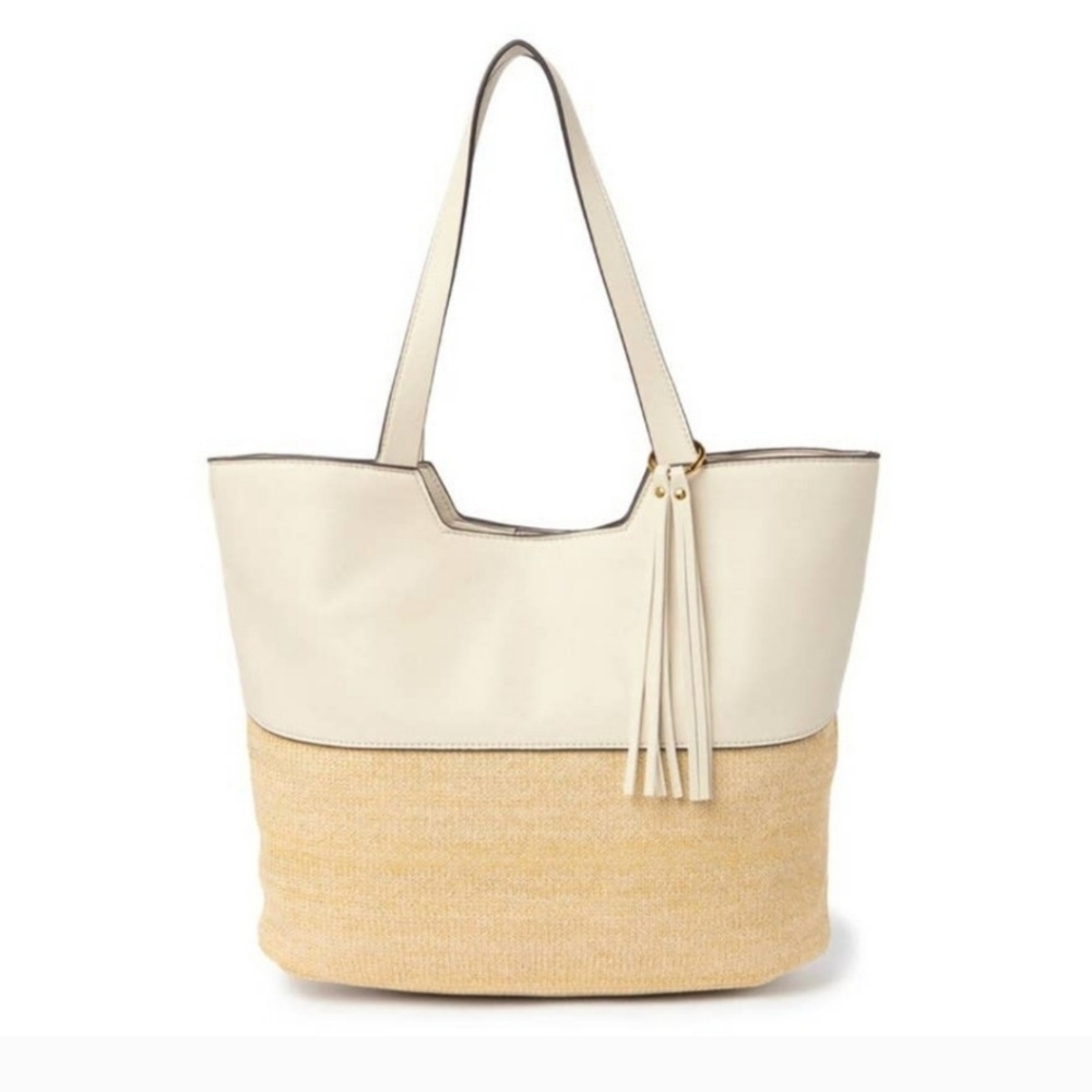 NWOT Rachel Zoe Gwen Straw Tote Bag